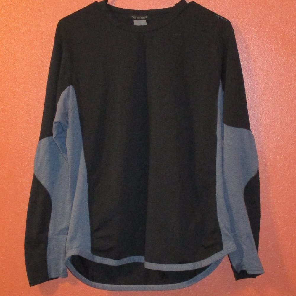 Nike Sphere Shirt Men Medium Black Gray Long Sleeve Athletic Outdoors Shirt